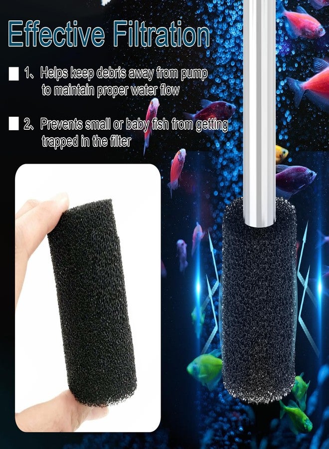 HCLSY 6 Pack Pre Filter Sponge, Aquarium Pre Filters Intake Sponge Replacement for Fluval AC20/AC30/AC50 Power Filter, Intake Strainer Sponge Use in Freshwater & Saltwater Aquariums - Image 5